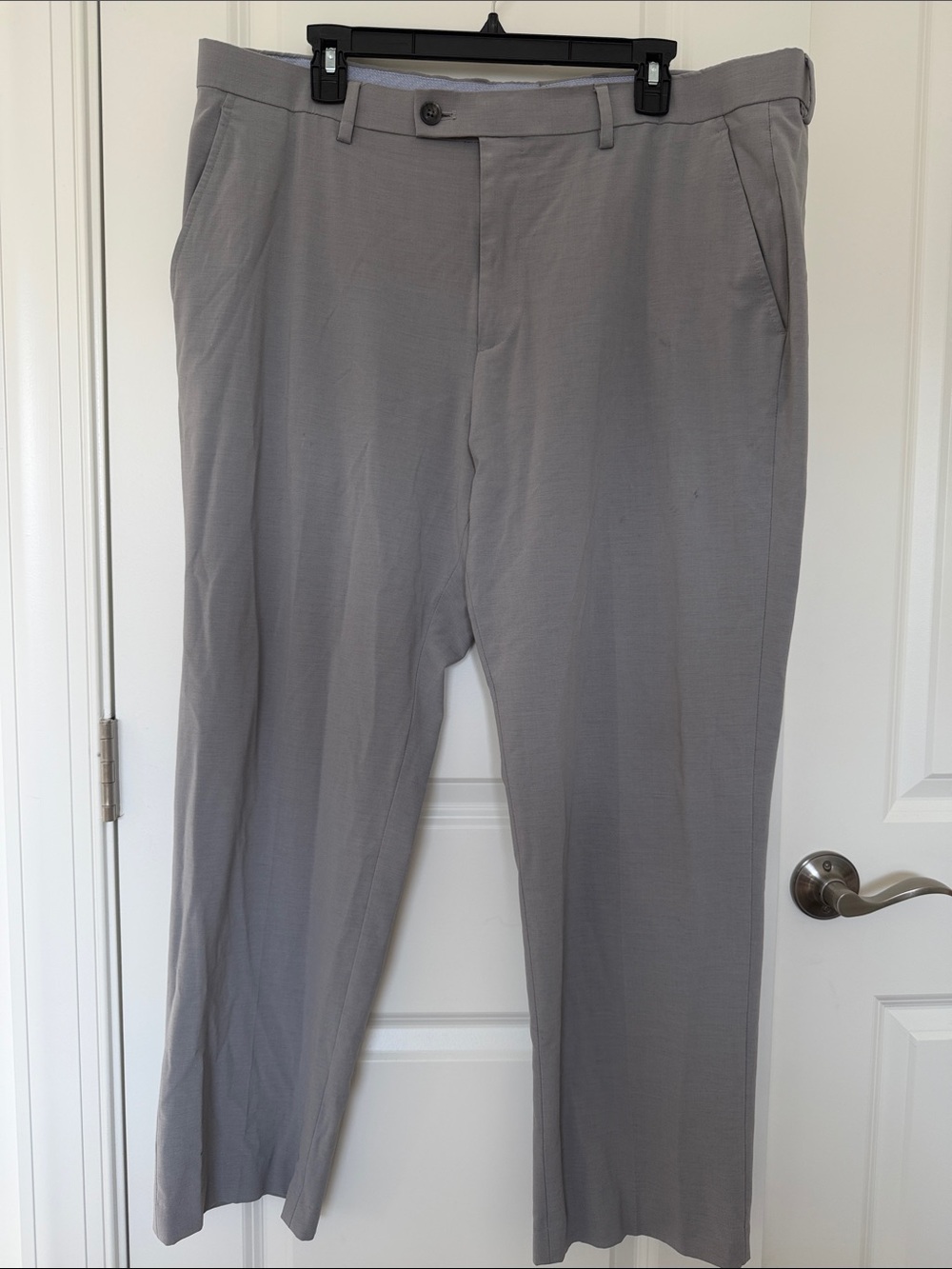 Perry Ellis Light Gray Men's Dress Pants - Straight Leg